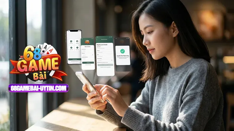 Hướng dẫn 68gamebai từ A-Z: Tải app, đăng ký và giao dịch