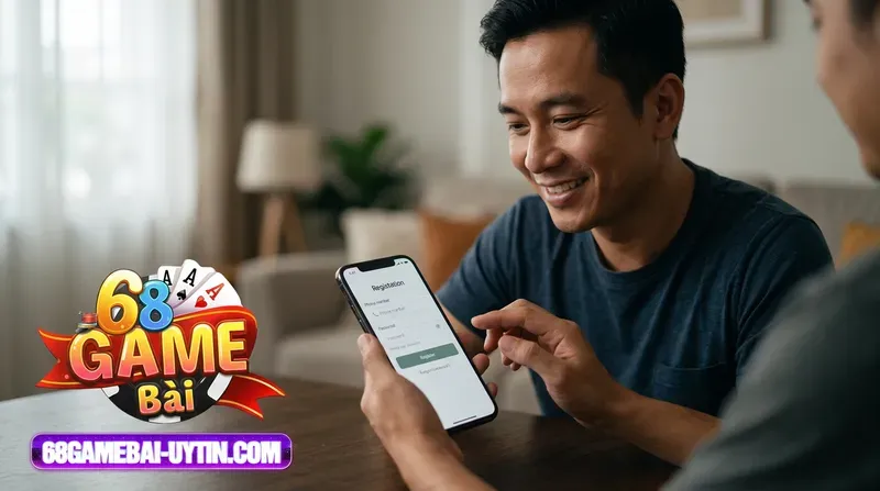 Hướng dẫn đăng ký tài khoản 68 game bài chi tiết từng bước