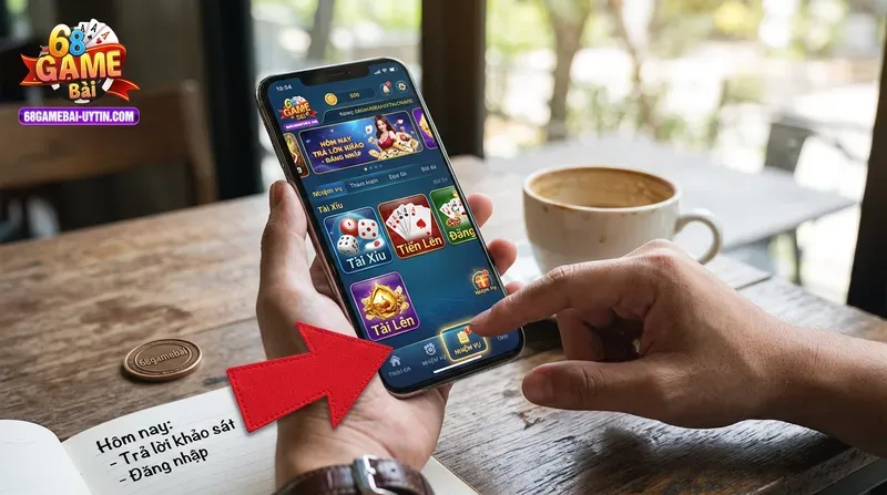 Hướng dẫn tân thủ 68gamebai: Cách tìm và nhận nhiệm vụ