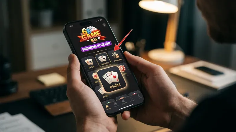 Hướng dẫn truy cập link 68gb và bắt đầu chơi Phỏm 68GB