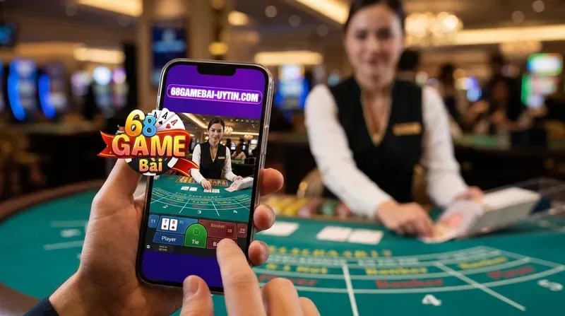 Các bước truy cập link 68gb và bắt đầu ván cược Baccarat