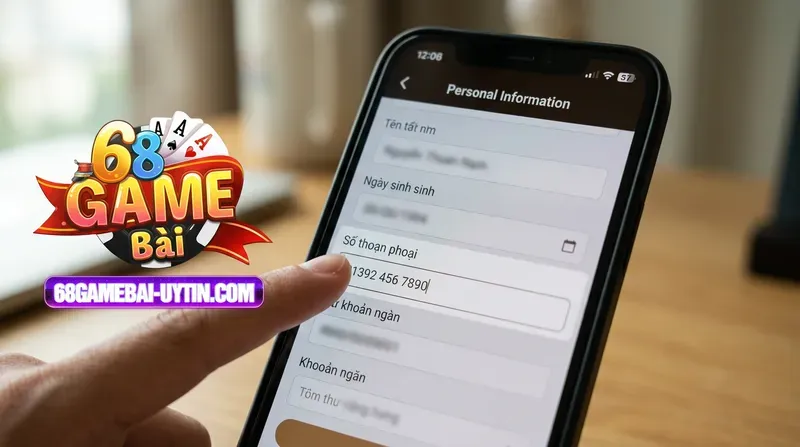 Cách điền thông tin chuẩn khi tạo tài khoản tại nhà cái 68gb