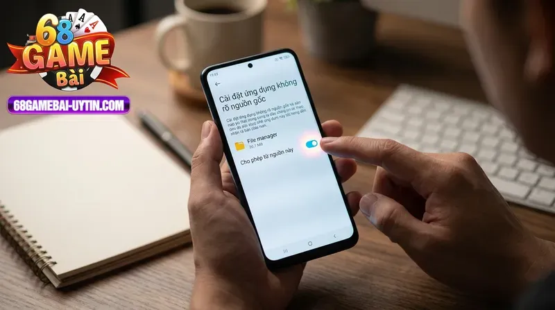 Chi tiết cách tải app 68gamebai và cài đặt 68 game bai cho Android