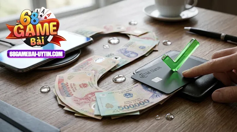 Hướng dẫn rút tiền 68 game bài về tài khoản cá nhân an toàn